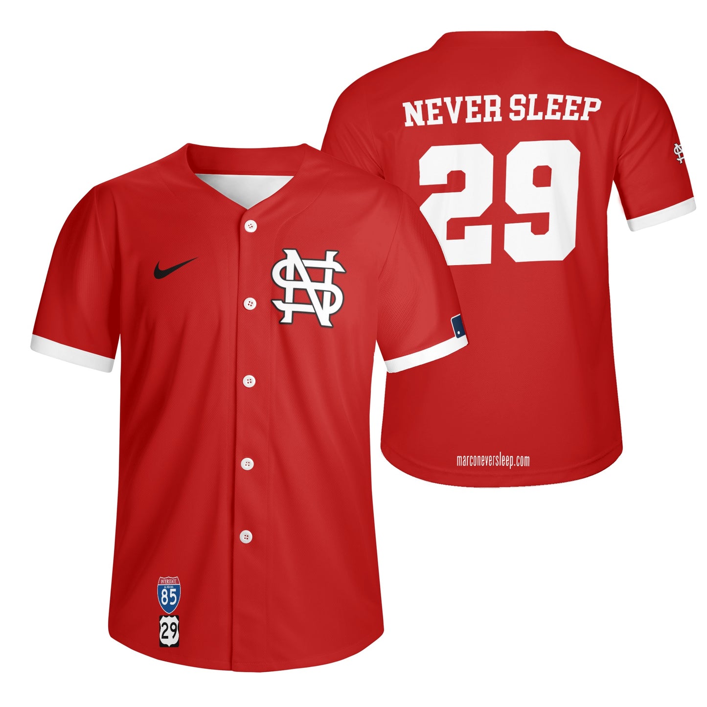 Never Sleep Baseball Jersey