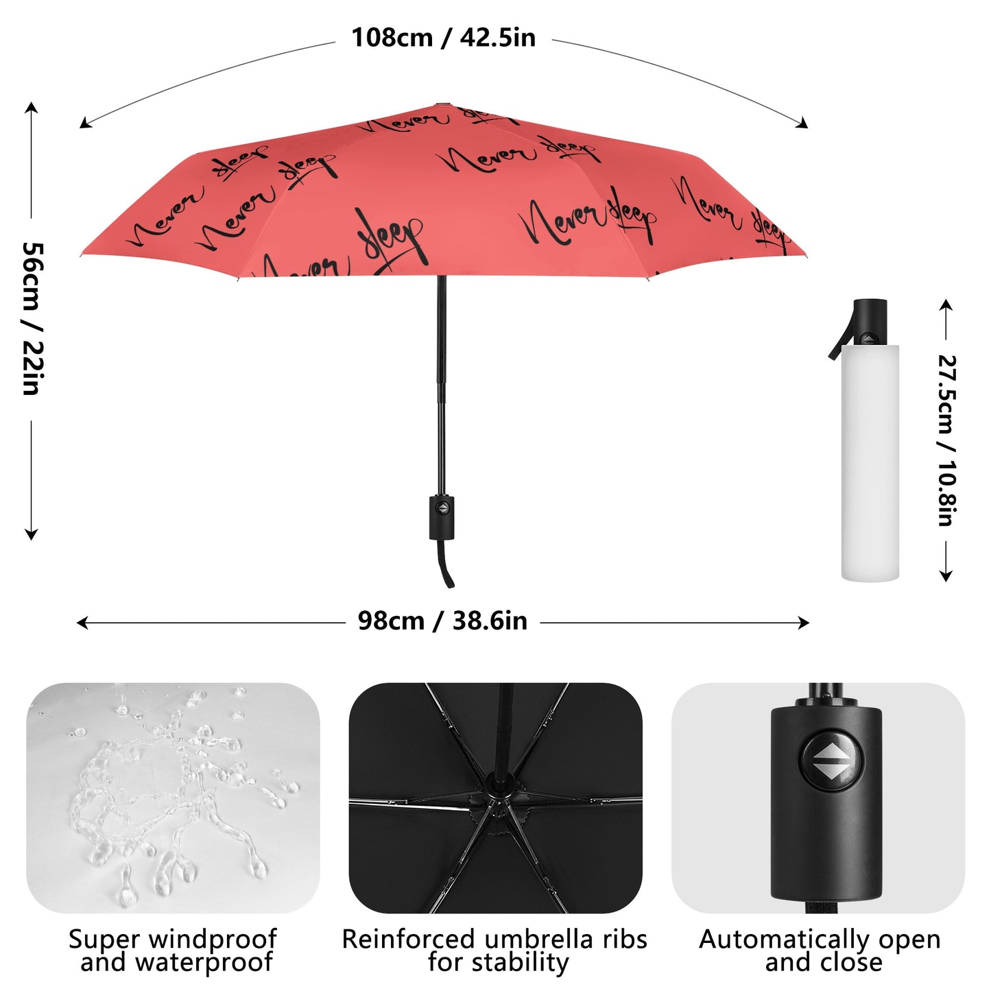 Fully Auto Open & Close Umbrella