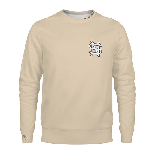 Never Sleep Men's Sweatshirt (Tan)