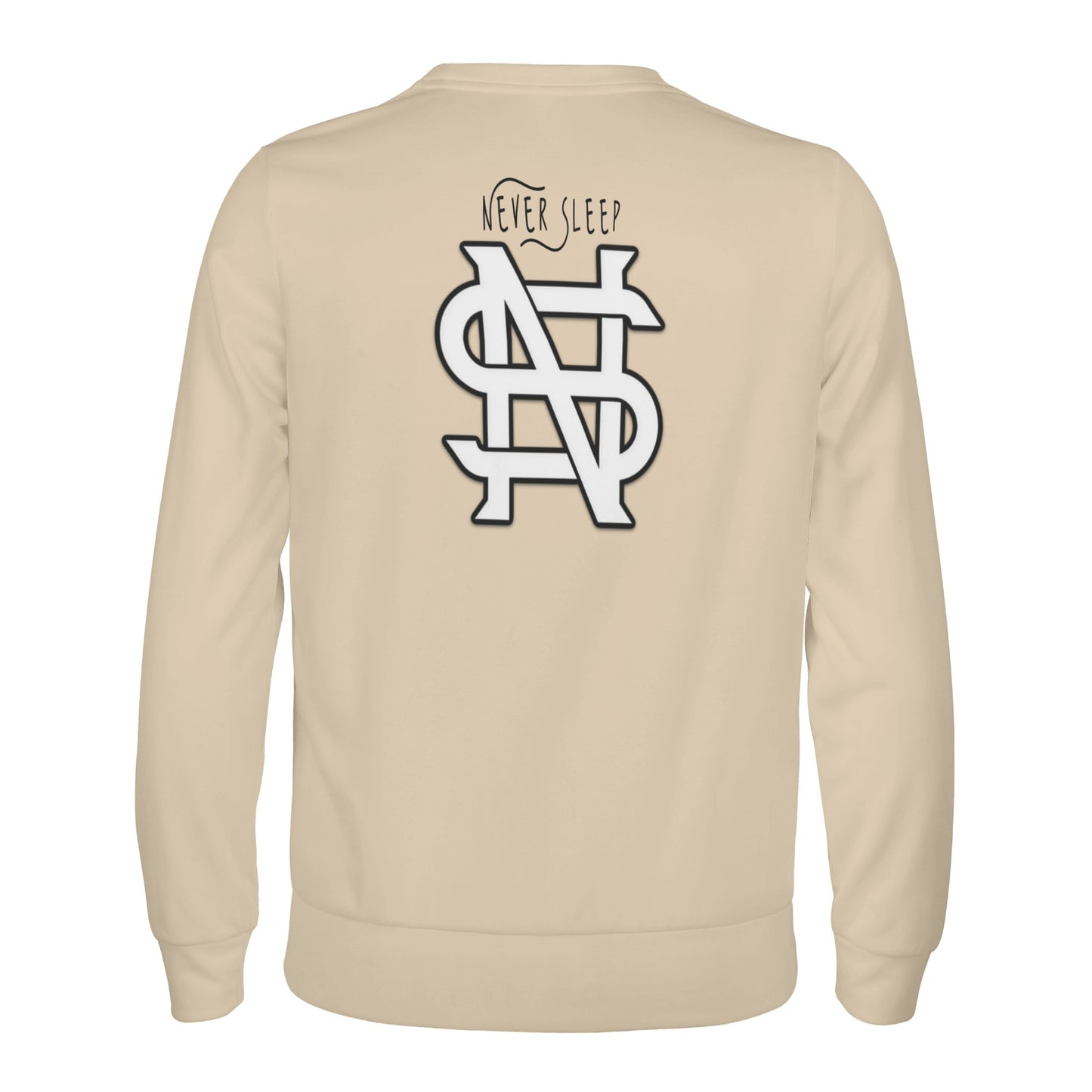 Never Sleep Men's Sweatshirt (Tan)