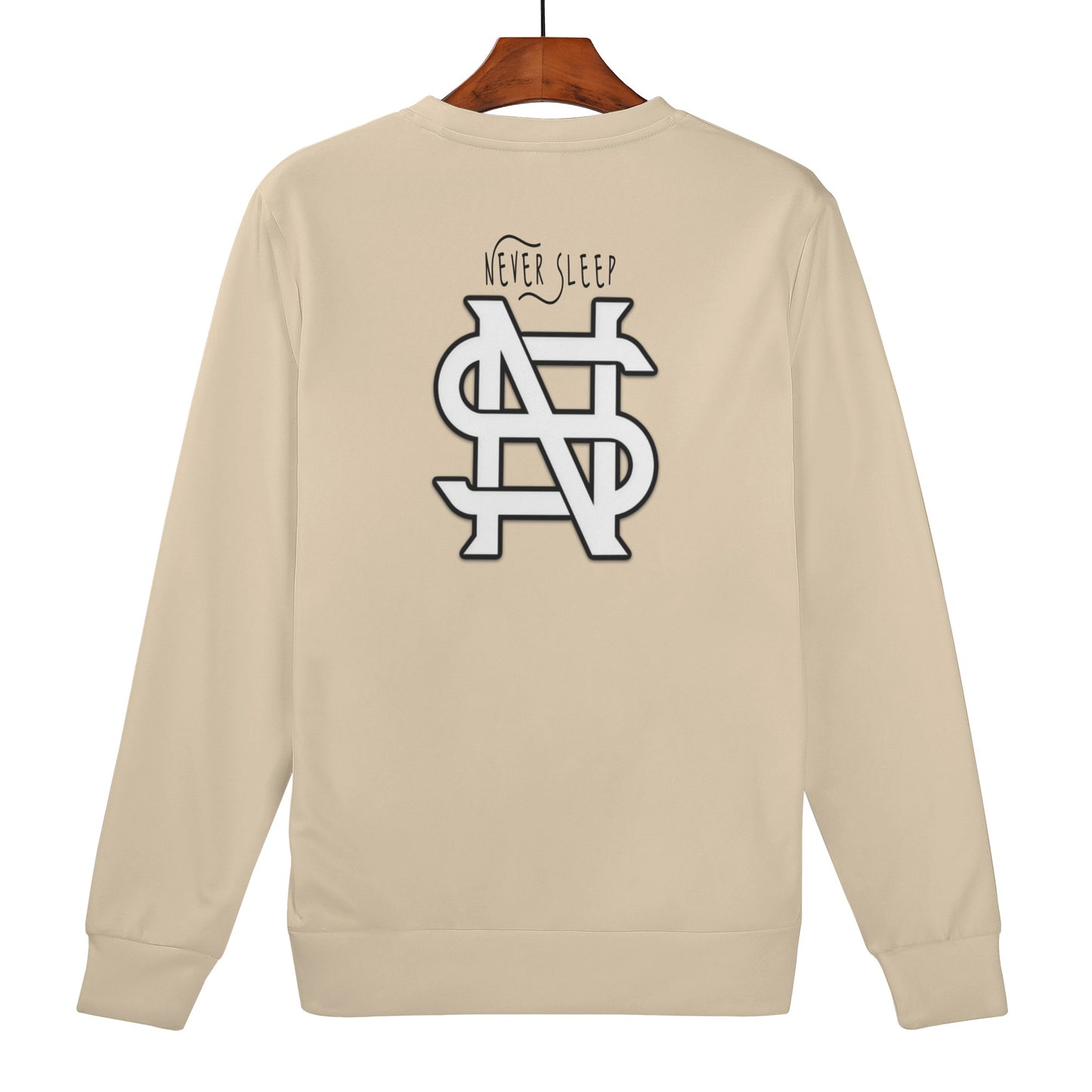 Never Sleep Men's Sweatshirt (Tan)