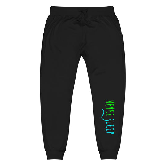 Never Sleep Black Sweatpants