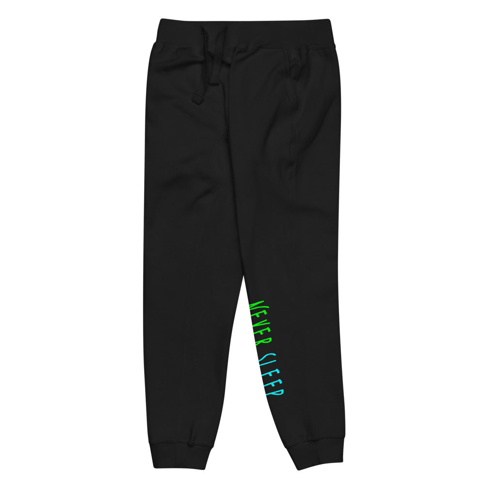 Never Sleep Black Sweatpants